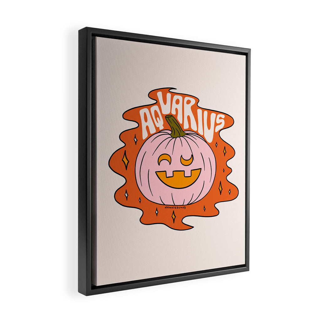Aquarius Jack O Lantern Framed Canvas Print Gallery Image 2