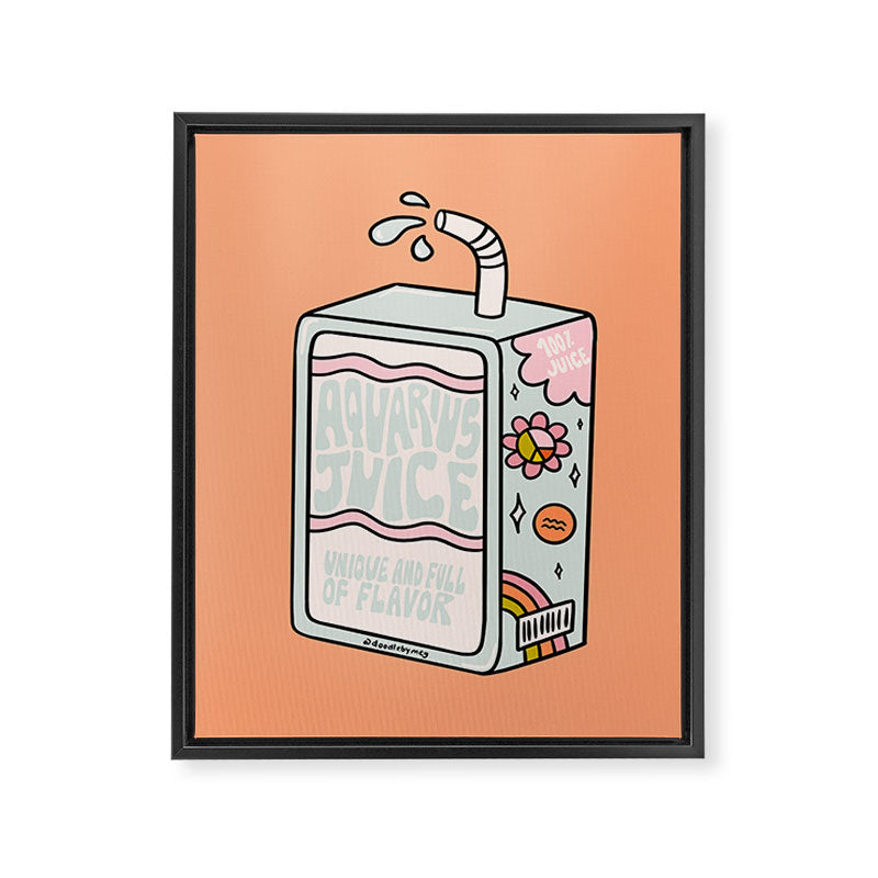 Aquarius Juice Box Framed Canvas Print Gallery Image 8