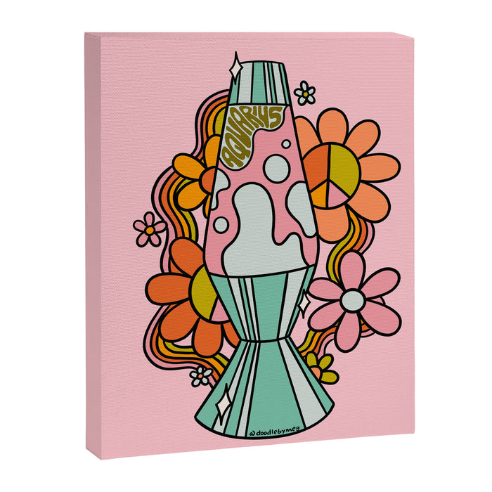 Aquarius Lava Lamp Canvas Print Gallery Image 1