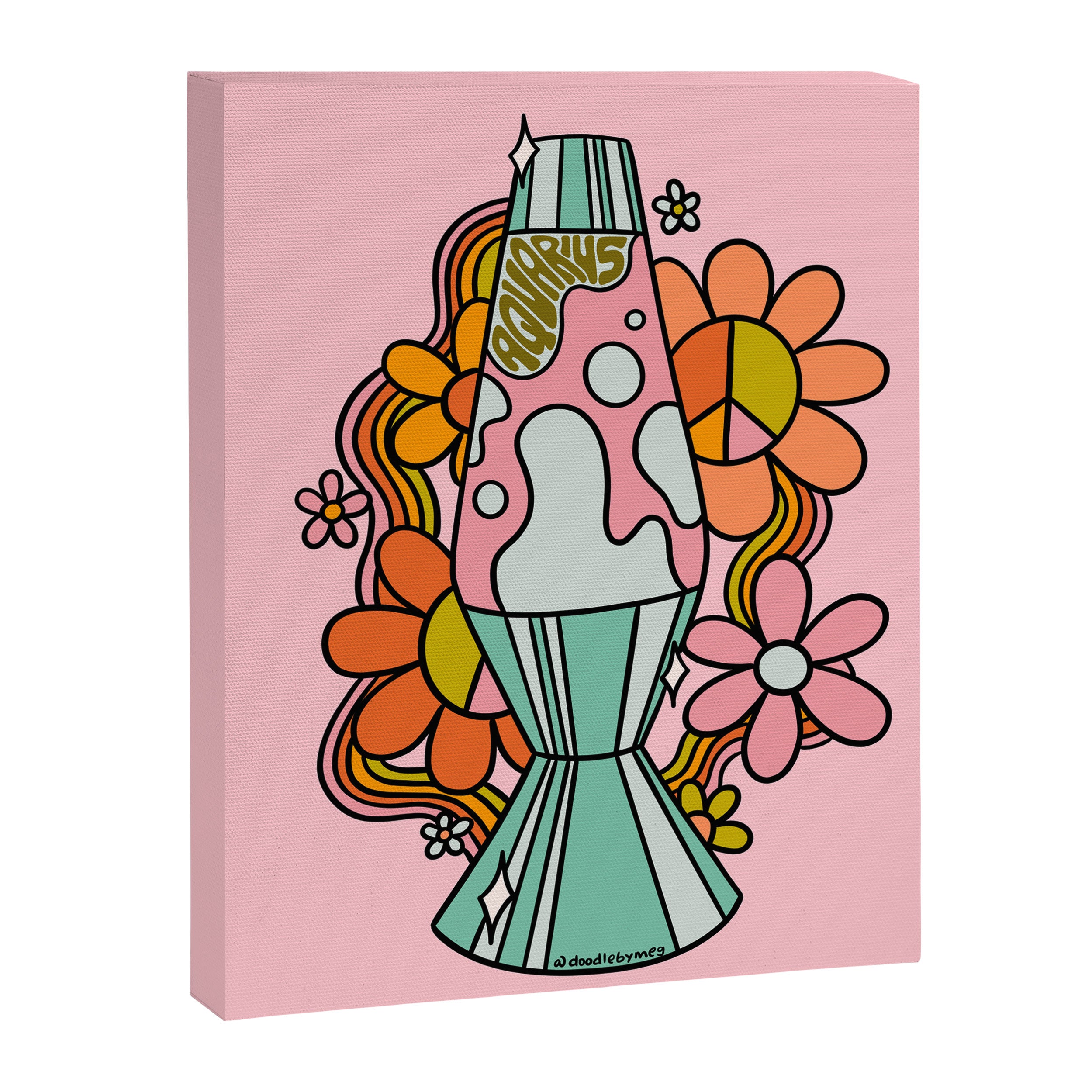 Aquarius Lava Lamp Canvas Print Gallery Image 8