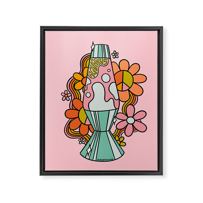 Aquarius Lava Lamp Framed Canvas Print Gallery Image 1