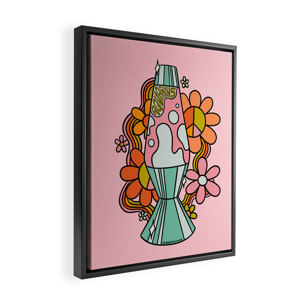 Aquarius Lava Lamp Framed Canvas Print Gallery Image 2