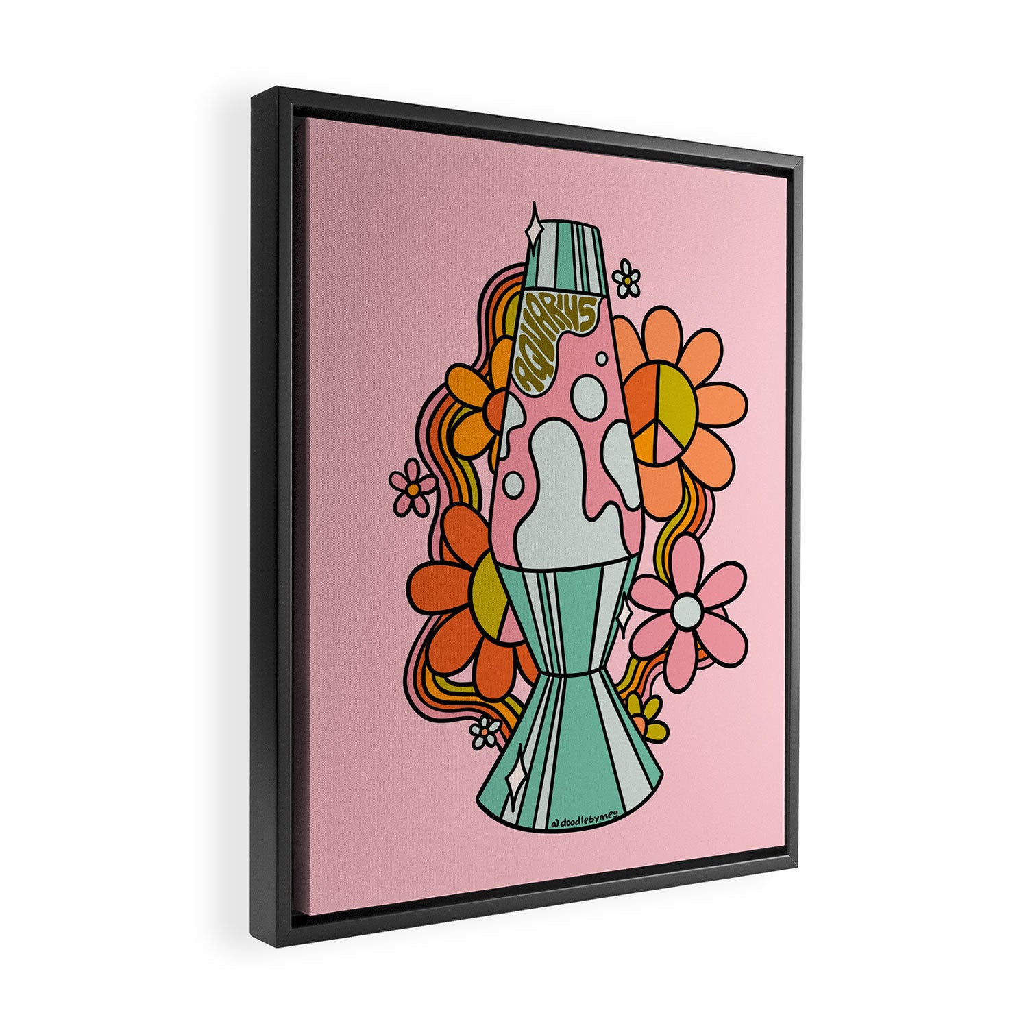 Aquarius Lava Lamp Framed Canvas Print Gallery Image 2