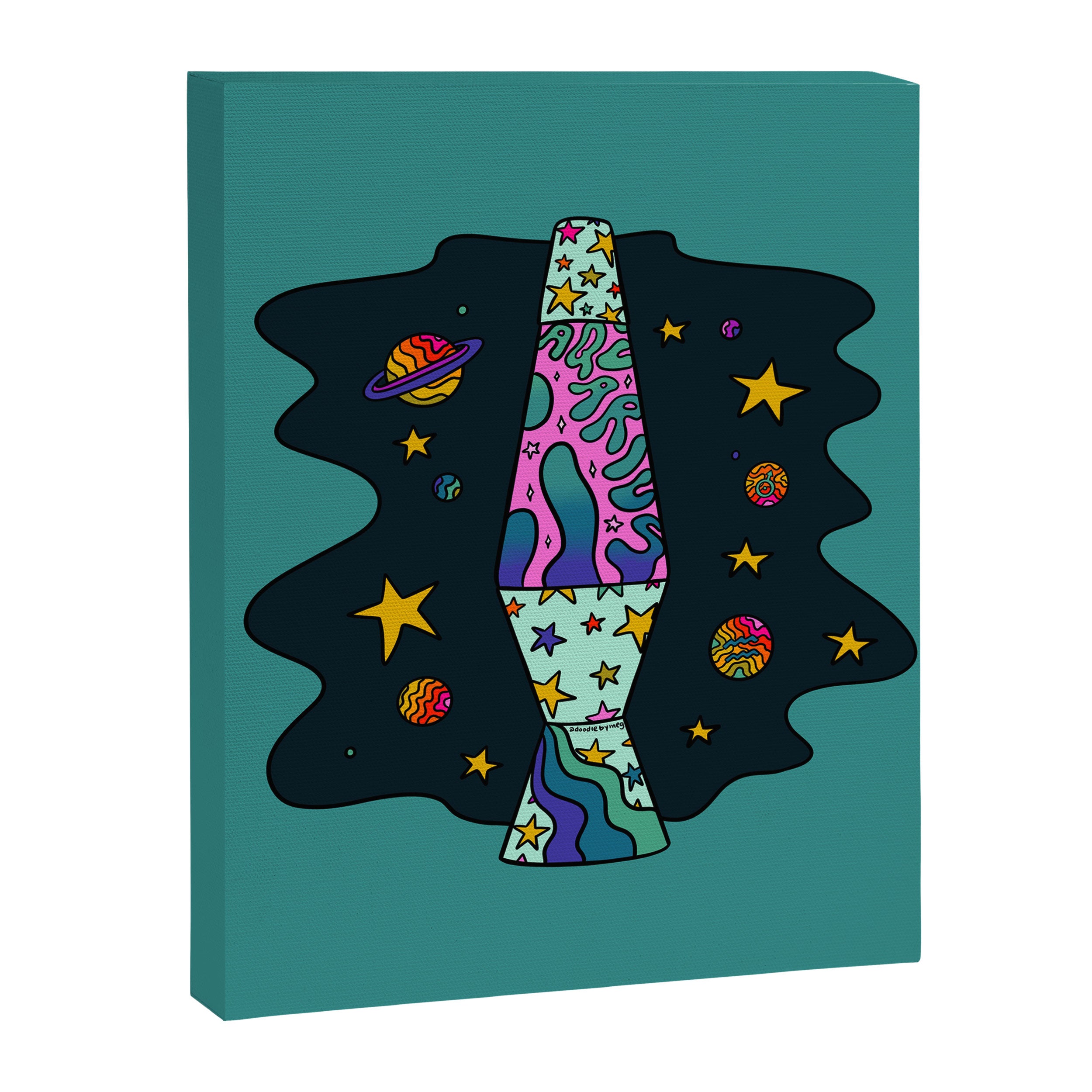 Aquarius Lava Lamp Canvas Print Gallery Image 8