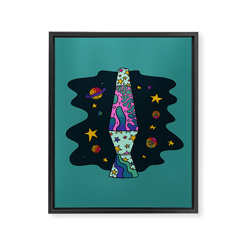 Aquarius Lava Lamp Framed Canvas Print Gallery Image 8