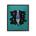 Aquarius Lava Lamp Framed Canvas Print Gallery Image 8