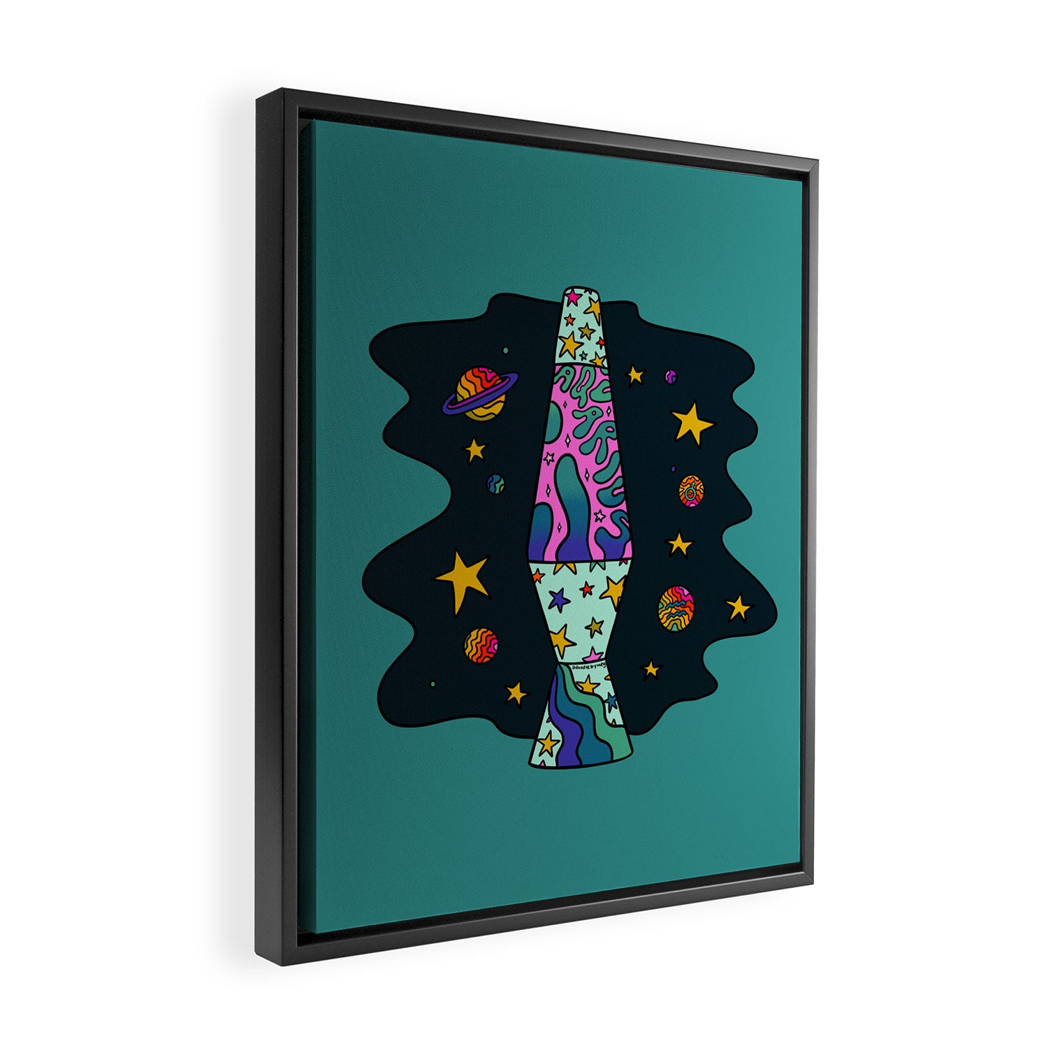 Aquarius Lava Lamp Framed Canvas Print Gallery Image 2