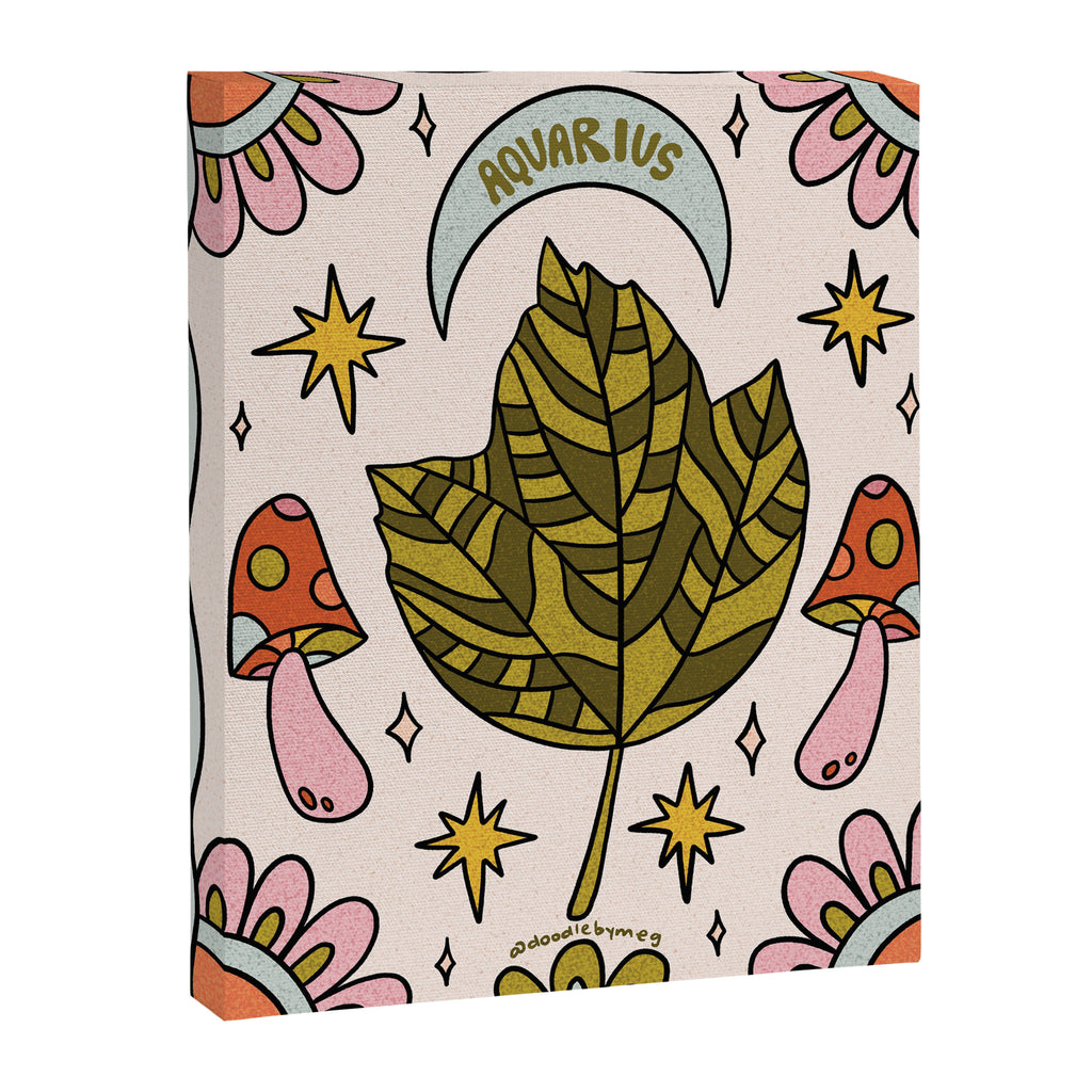 Aquarius Leaf Canvas Print Gallery Image 8