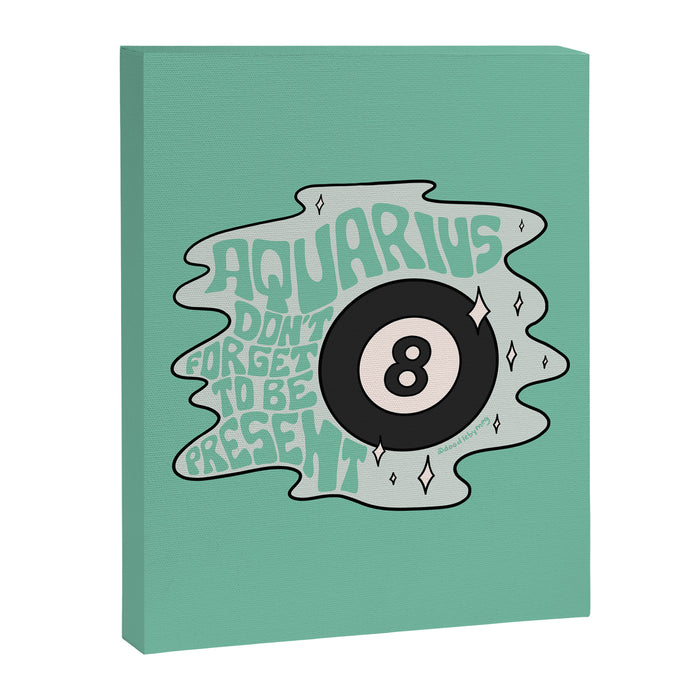 Aquarius Magic 8 Ball Canvas Print Gallery Image 1