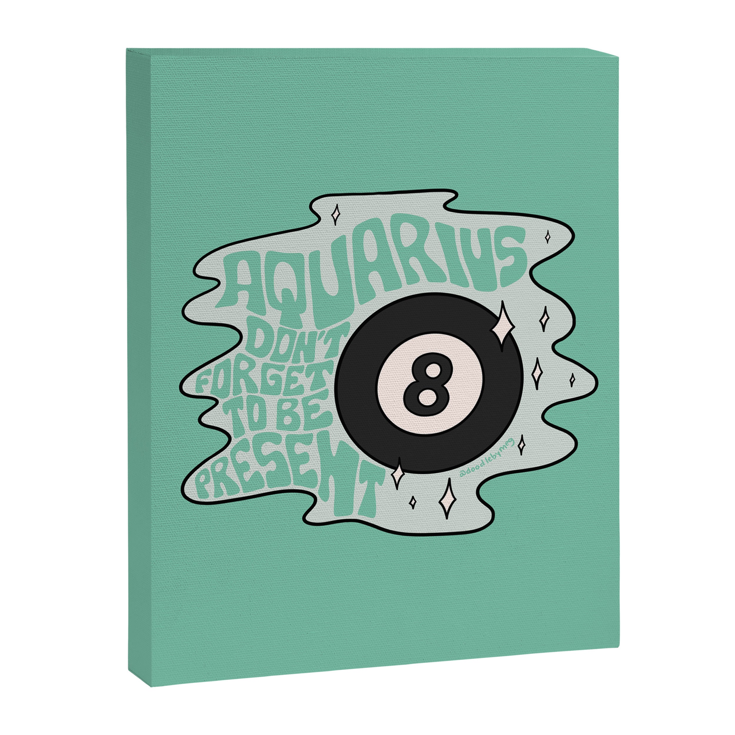 Aquarius Magic 8 Ball Canvas Print Gallery Image 8