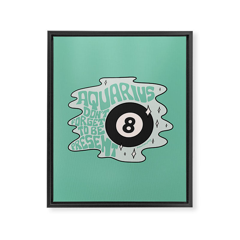 Aquarius Magic 8 Ball Framed Canvas Print Gallery Image 8