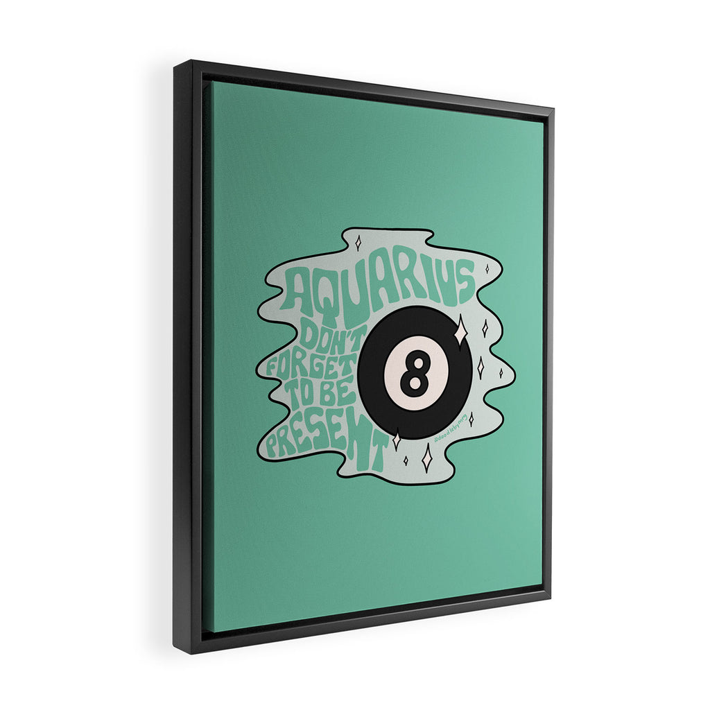 Aquarius Magic 8 Ball Framed Canvas Print Gallery Image 2