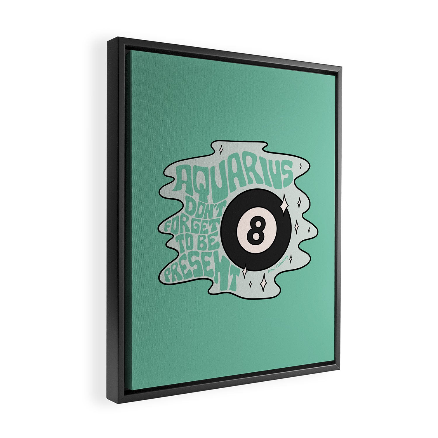 Aquarius Magic 8 Ball Framed Canvas Print Gallery Image 2