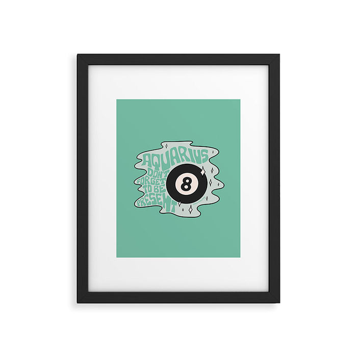 Aquarius Magic 8 Ball Framed Art Print Gallery Image 1
