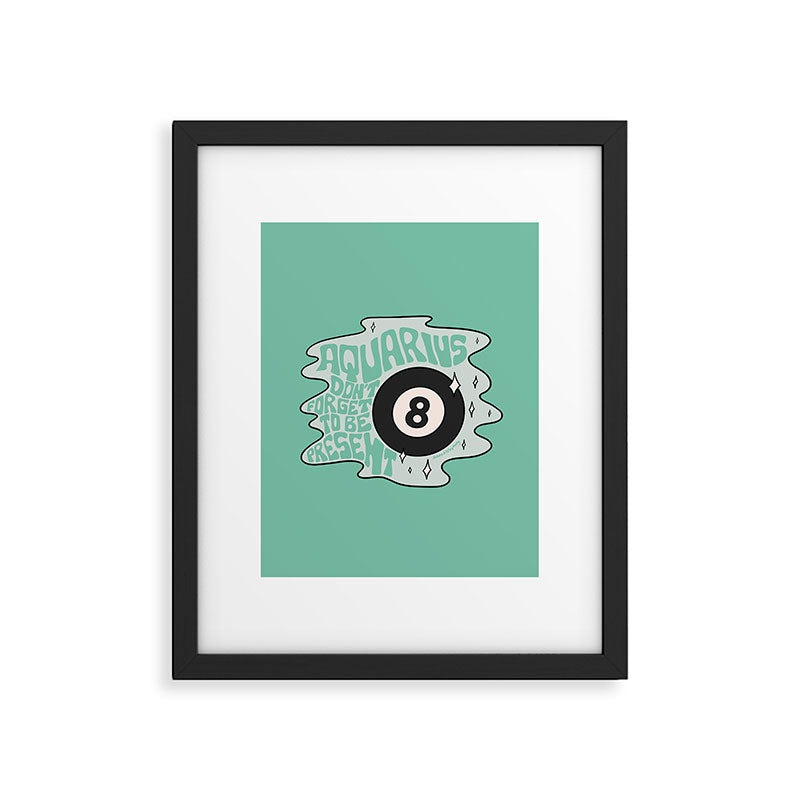 Aquarius Magic 8 Ball Framed Art Print Gallery Image 6