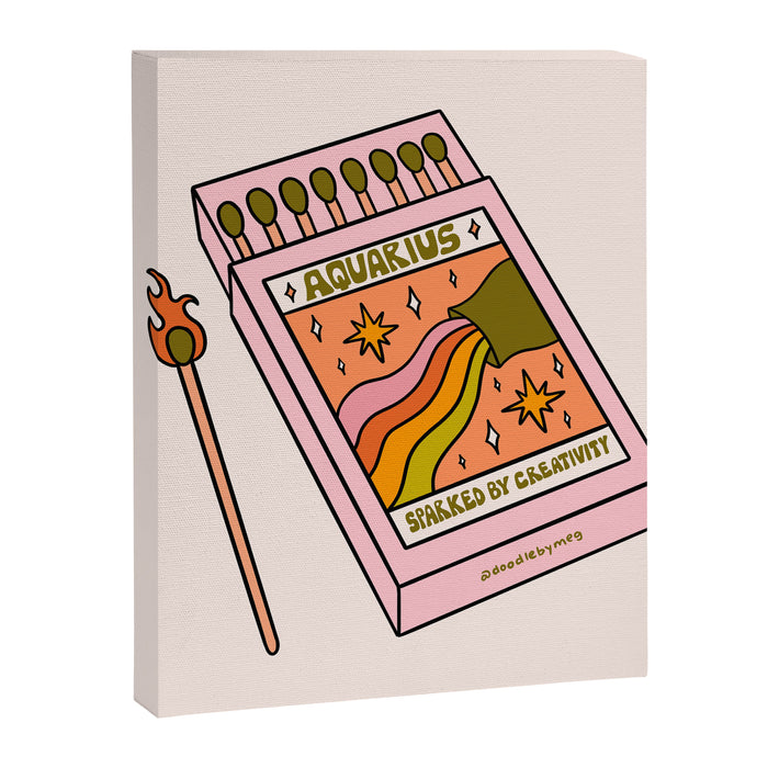 Aquarius Matchbox Canvas Print Gallery Image 1