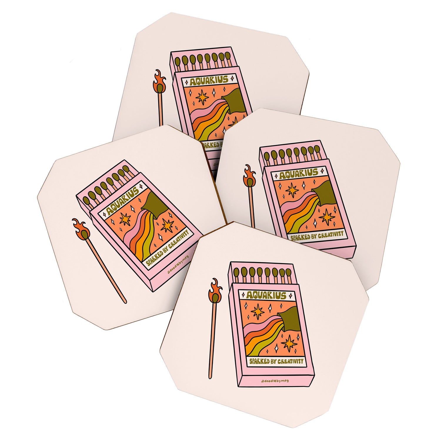 Aquarius Matchbox Coaster Gallery Image 1