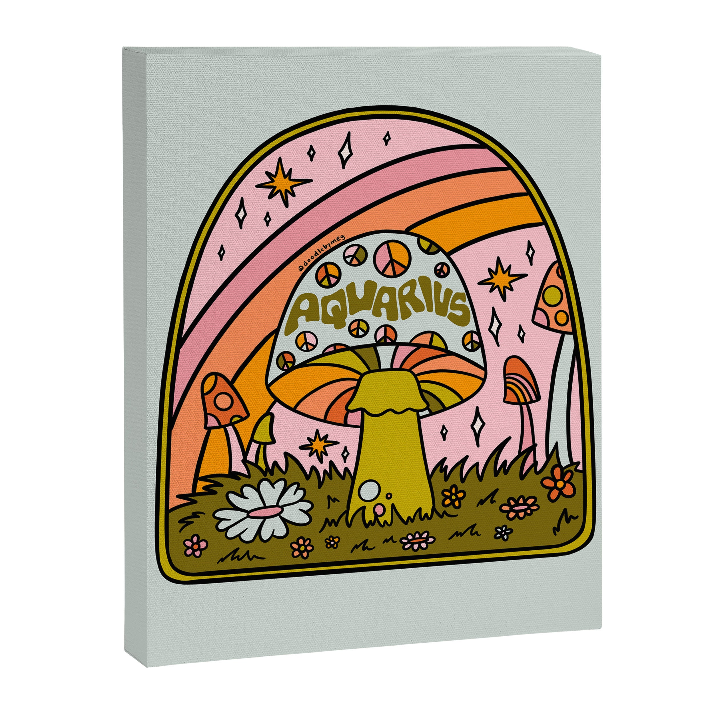 Aquarius Mushroom Canvas Print Gallery Image 8