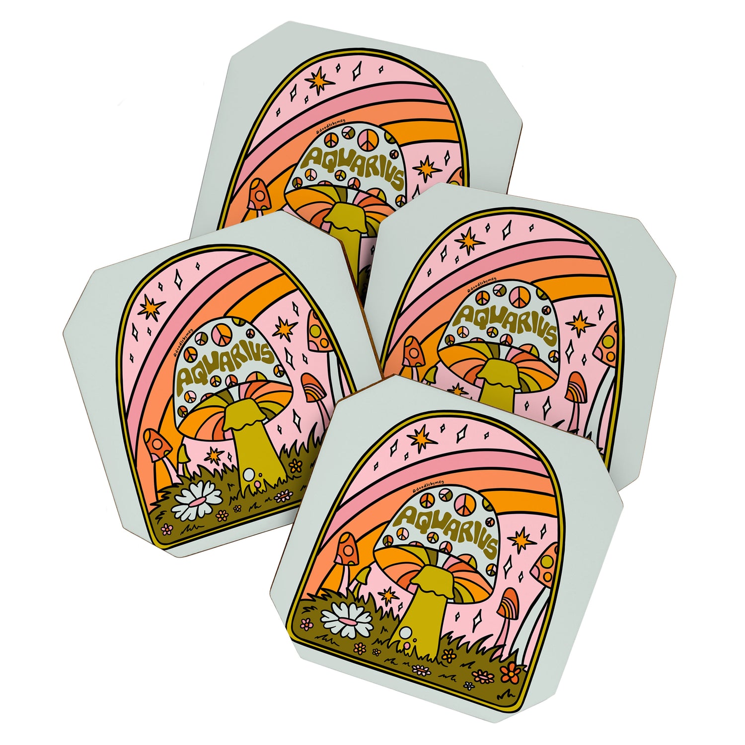 Aquarius Mushroom Coaster Gallery Image 1
