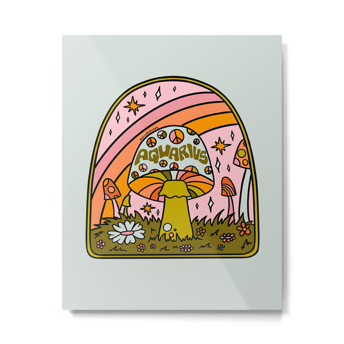 Aquarius Mushroom Metal Print Gallery Image 1