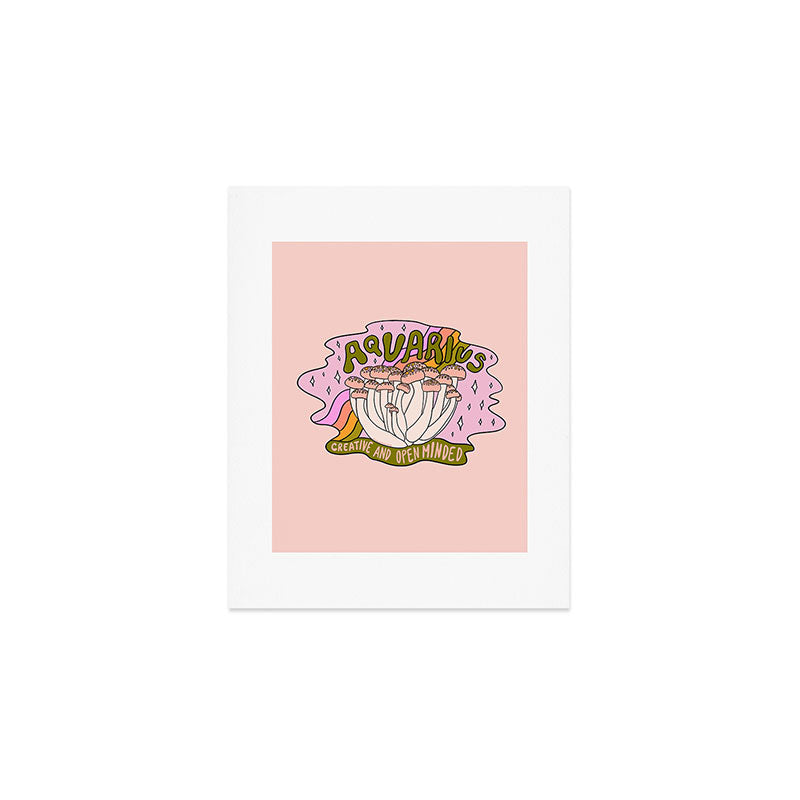 Aquarius Mushroom Art Print Gallery Image 1