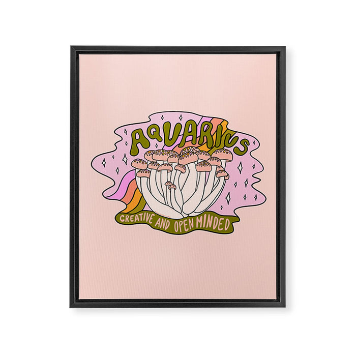 Aquarius Mushroom Framed Canvas Print Gallery Image 1