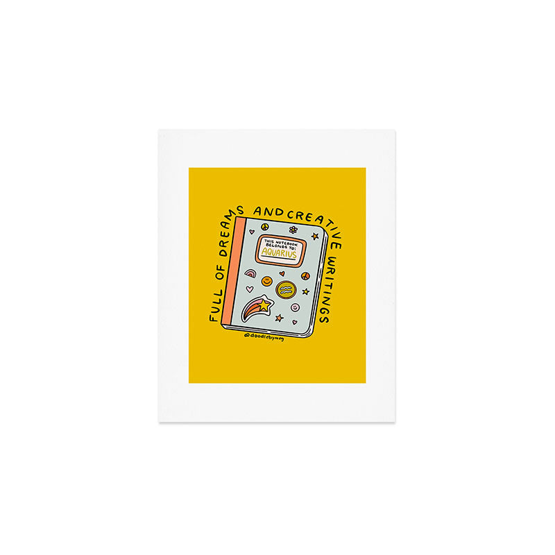 Aquarius Notebook Art Print Gallery Image 1