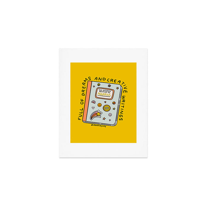 Aquarius Notebook Art Print Gallery Image 1