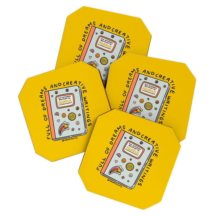 Aquarius Notebook Coaster Gallery Image 1