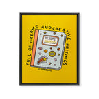 Aquarius Notebook Framed Canvas Print Gallery Image 8