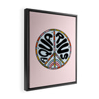 Aquarius Peace Sign Framed Canvas Print Gallery Image 2