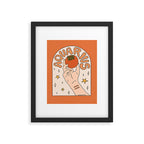 Aquarius Persimmon Framed Art Print Gallery Image 6
