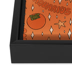 Aquarius Persimmon Print Framed Canvas Print Gallery Image 3
