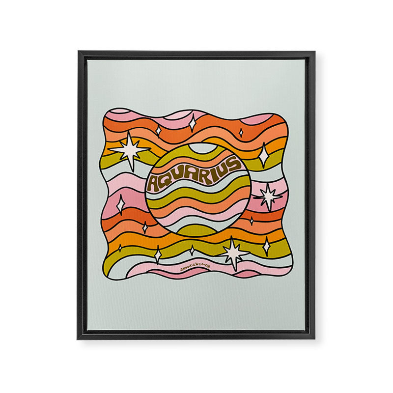 Aquarius Planet Framed Canvas Print Gallery Image 8