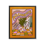 Aquarius Plant Framed Canvas Print Gallery Image 8