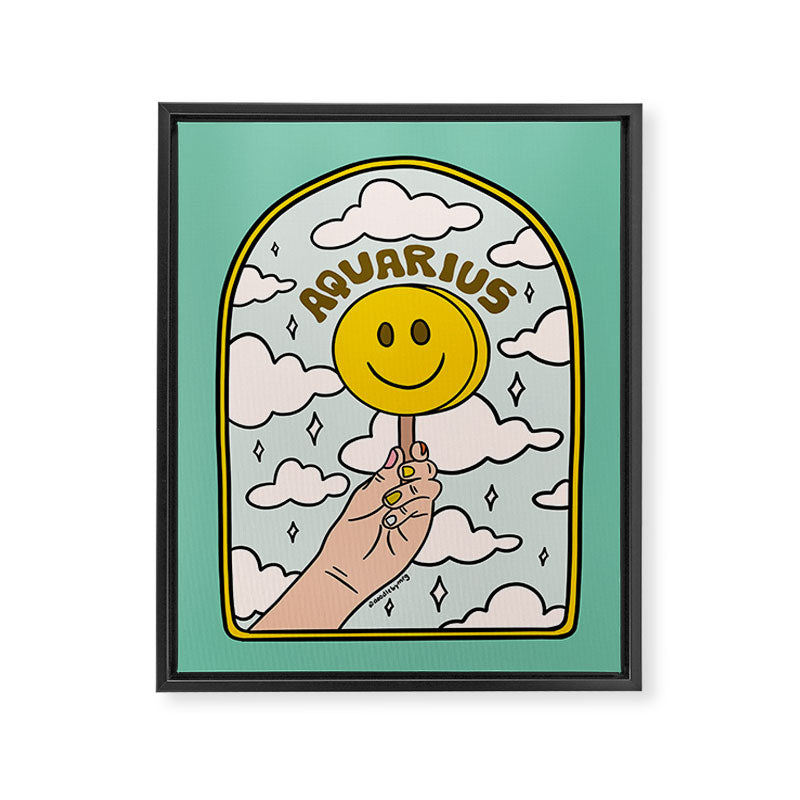 Aquarius Popsicle Framed Canvas Print Gallery Image 8