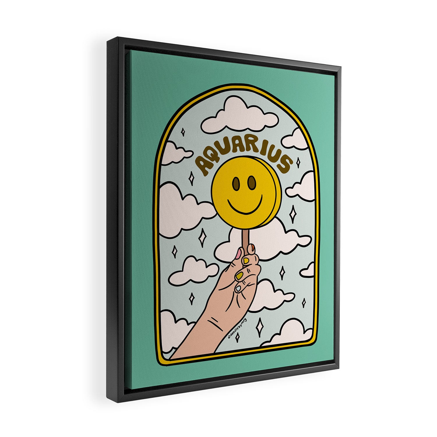 Aquarius Popsicle Framed Canvas Print Gallery Image 2