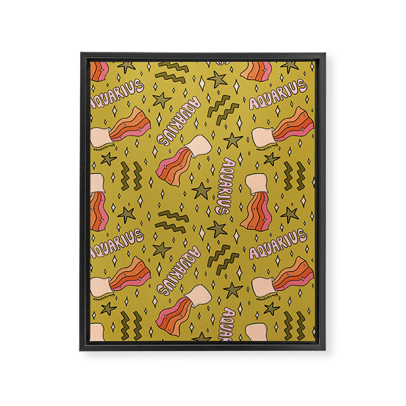 Aquarius Print Framed Canvas Print Gallery Image 8
