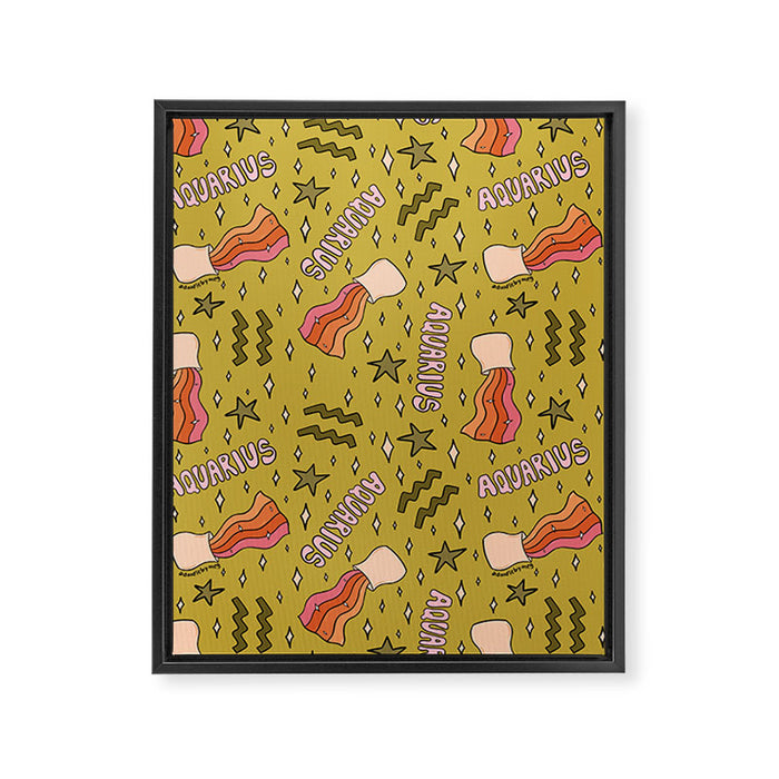 Aquarius Print Framed Canvas Print Gallery Image 1