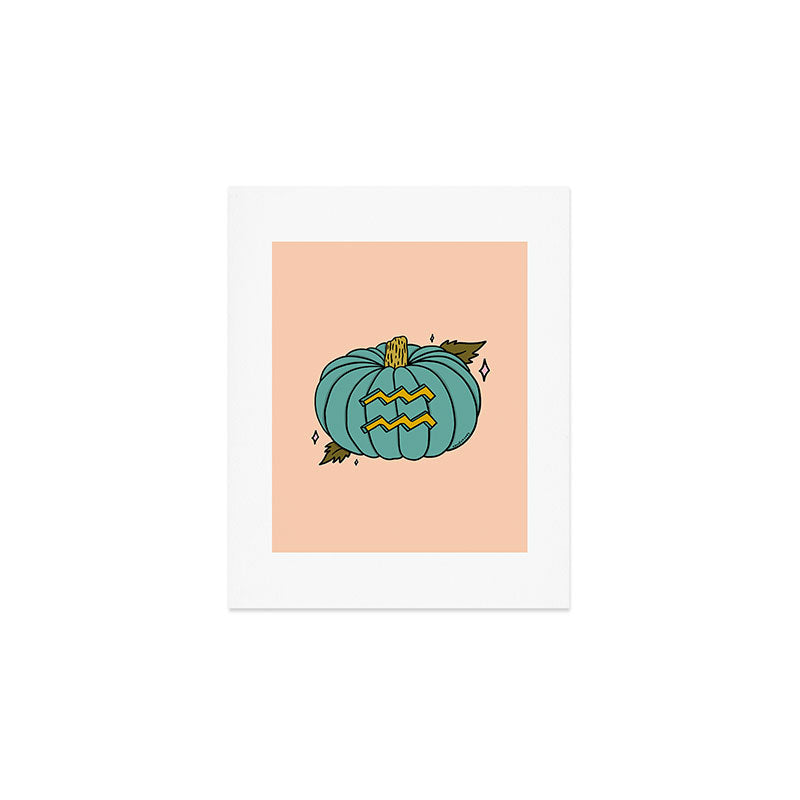 Aquarius Pumpkin Art Print Gallery Image 1