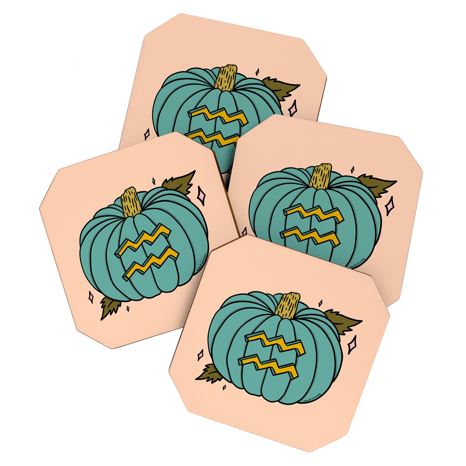 Aquarius Pumpkin Coaster Gallery Image 1