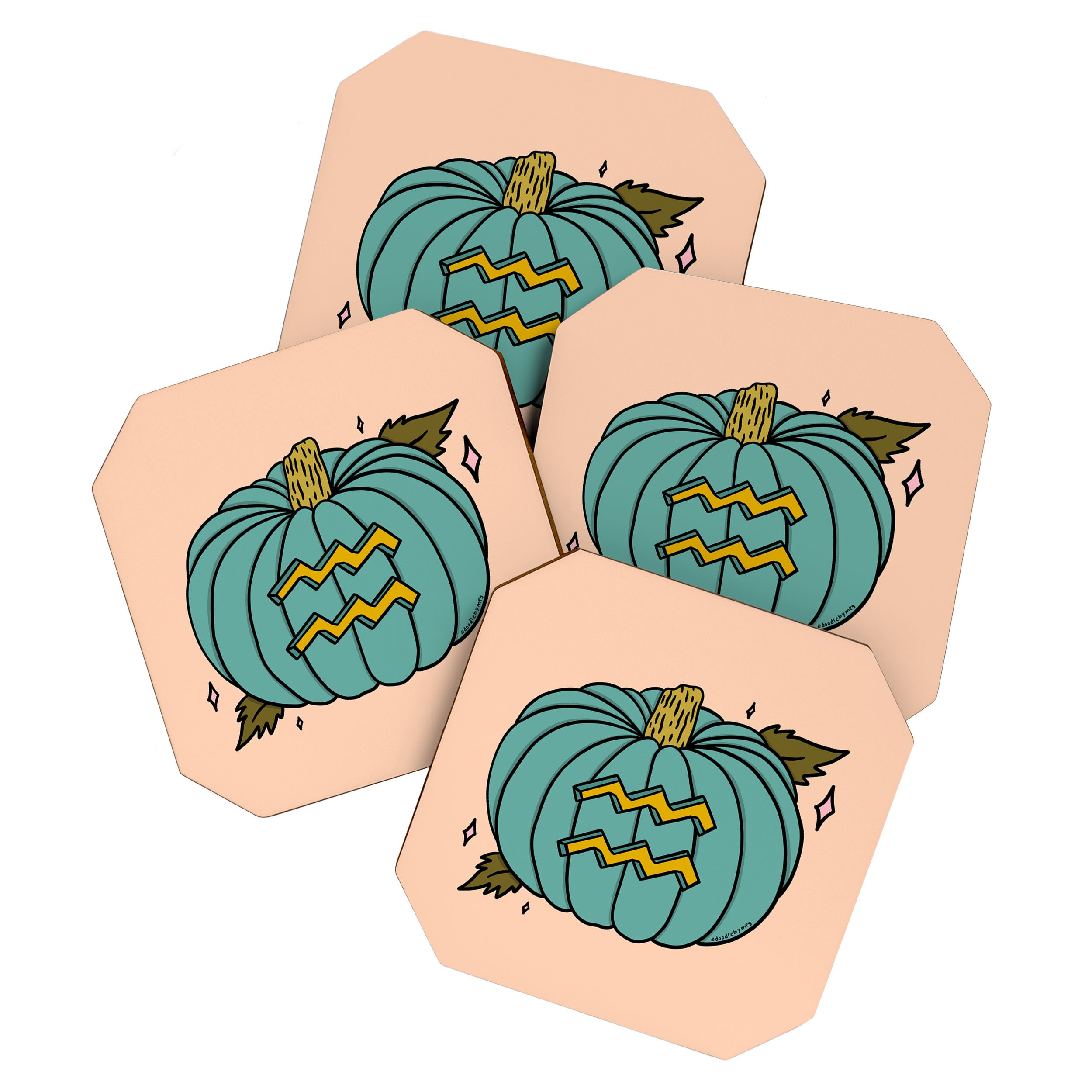 Aquarius Pumpkin Coaster Gallery Image 1