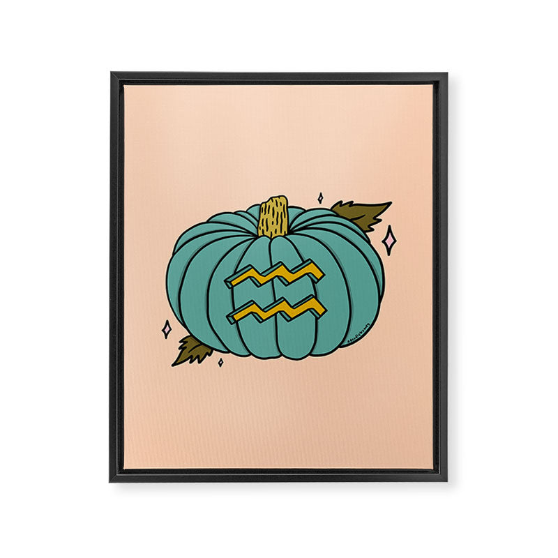 Aquarius Pumpkin Framed Canvas Print Gallery Image 8