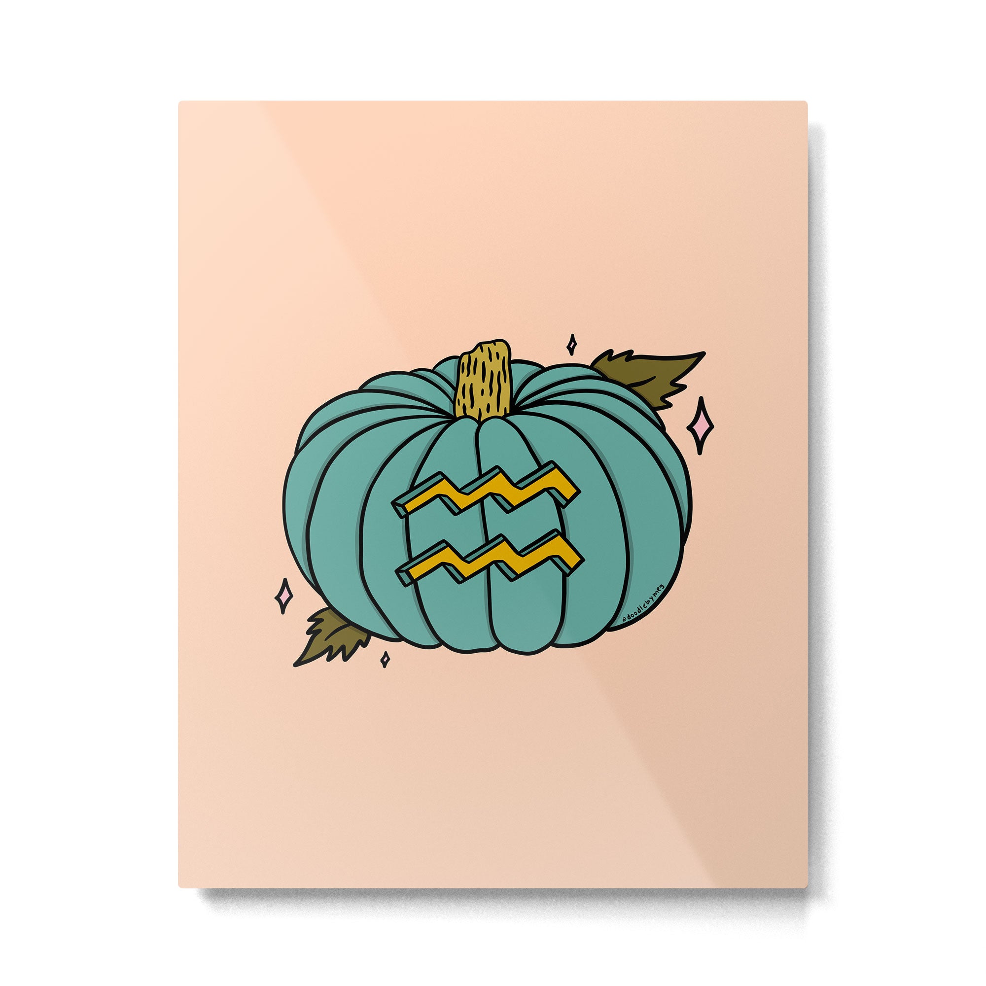 Aquarius Pumpkin Metal Print Gallery Image 6