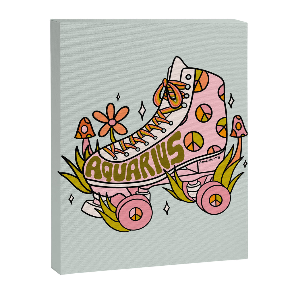Aquarius Roller Skate Canvas Print Gallery Image 8