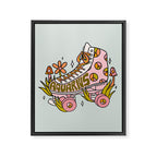 Aquarius Roller Skate Framed Canvas Print Gallery Image 8
