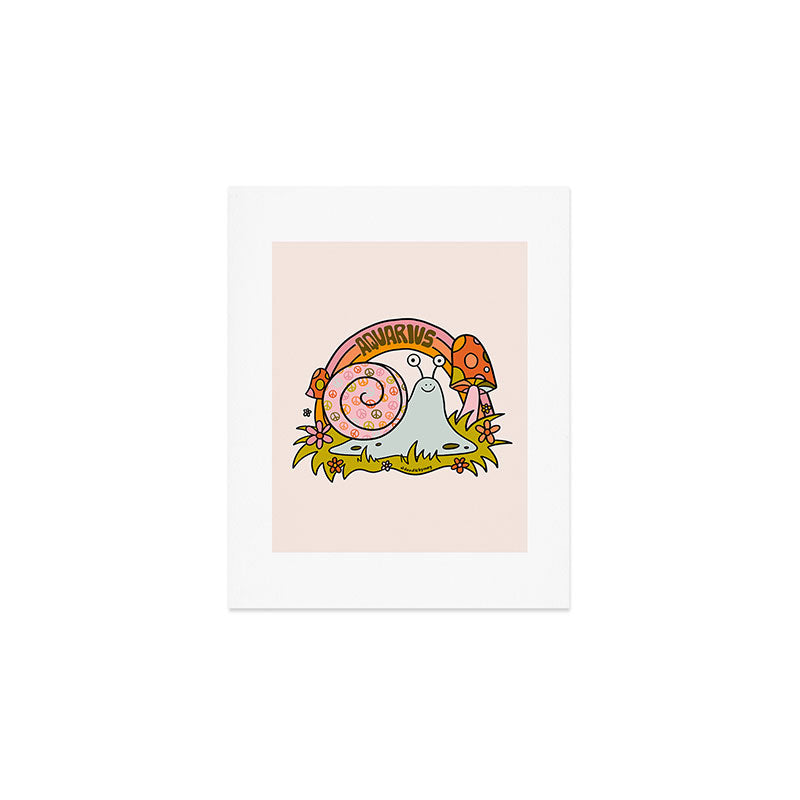 Aquarius Snail Art Print Gallery Image 1