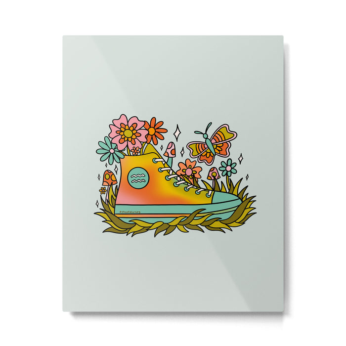 Aquarius Sneakers Metal Print Gallery Image 1