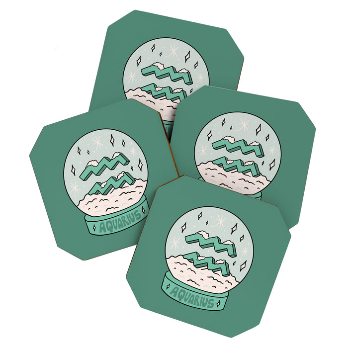 Aquarius Snow Globe Coaster Gallery Image 1