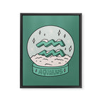 Aquarius Snow Globe Framed Canvas Print Gallery Image 8